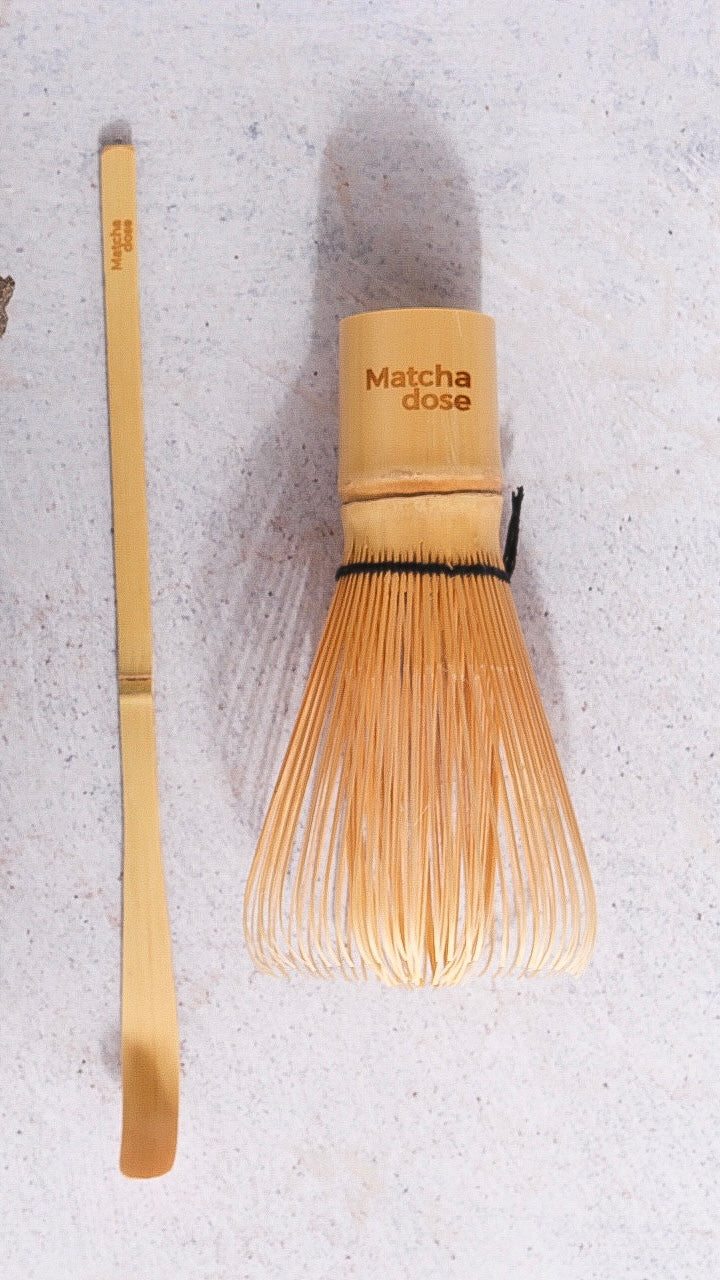 Bamboo whisk & scoop
