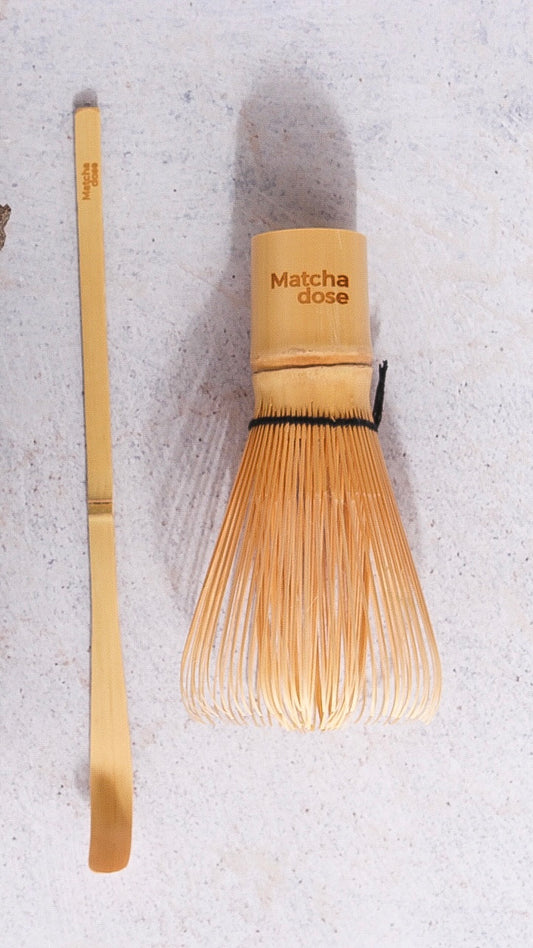 Bamboo whisk & scoop