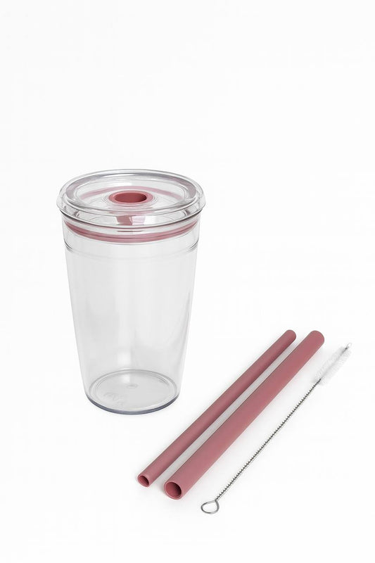 Dusty Pink Reusable Cold Cup – 450ml / 16oz